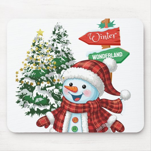 Winter Wonderland - Mousepad Muismat (Voorkant)