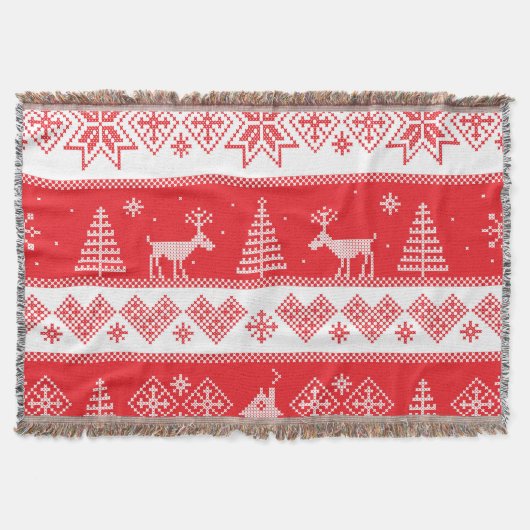 Winter Wonderland: naadloos design. Deken (Voorkant)