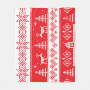 Winter Wonderland: naadloos design. Fleece Deken