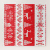 Winter Wonderland:  naadloos design. Legpuzzel (Horizontaal)
