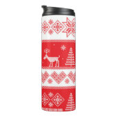 Winter Wonderland: naadloos design. Thermosbeker (Geroteerd rechts)
