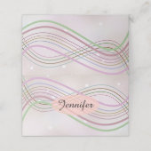 Winter Wonderland Naam Plaatskaartje (Buitenkant ongevouwen)