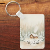 Winter Wonderland Naam Sleutelhanger (Voorkant)