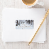 Winter Wonderland naamlabels Etiket (Insitu)