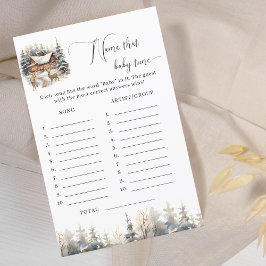 Winter Wonderland Noem dat Baby Tune Baby shower