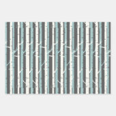 Winter Wonderland Nordic Pattern blue blauwgroen c Inpakpapier Vel (Voorkant 2)