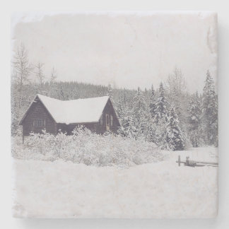 Winter Wonderland Onderzetter sneeuw- en kajuitscè