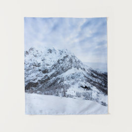 Winter wonderland ontdekkingsreiziger wandkleed