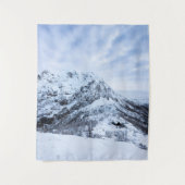 Winter wonderland ontdekkingsreiziger wandkleed (Voorkant)