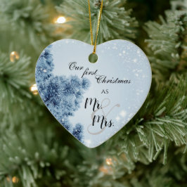 Winter Wonderland | Onze eerste kerstman, de heer  Keramisch Ornament