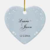 Winter Wonderland | Onze eerste kerstman, de heer  Keramisch Ornament (Achterkant)