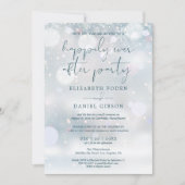 Winter Wonderland ooit na feest bruiloft geloften Kaart (Voorkant)