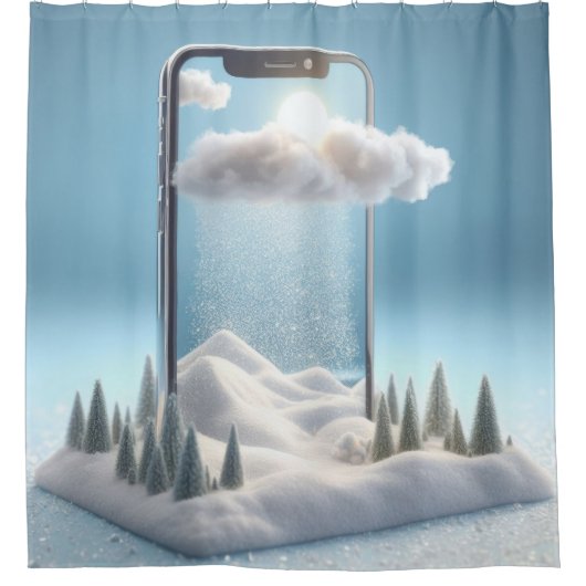 Winter Wonderland op zak Douchegordijn