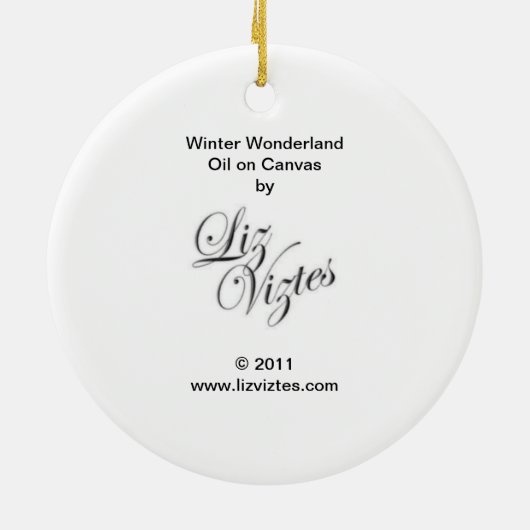 Winter Wonderland Ornament (Achterkant)