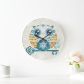 Winter Wonderland Owl Grote Klok (Huis)