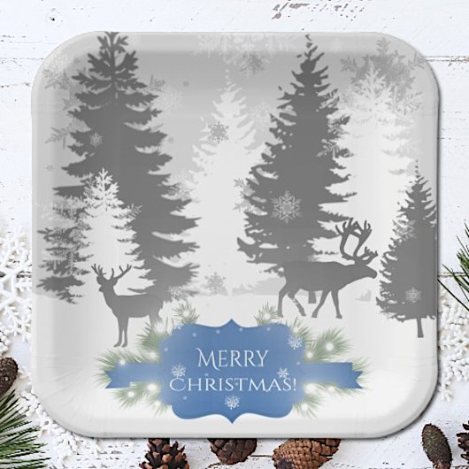 Winter Wonderland Paper Bord - Blue