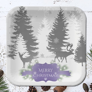 Winter Wonderland Paper Bord - Paars