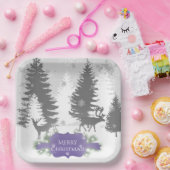 Winter Wonderland Paper Bord - Paars (Feest)