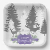 Winter Wonderland Paper Bord - Paars (Voorkant)