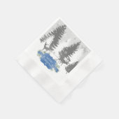 Winter Wonderland Paper Napkin - Blue Servet (Hoek)