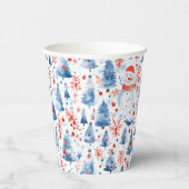 Winter Wonderland Papieren Bekers (Rechts)