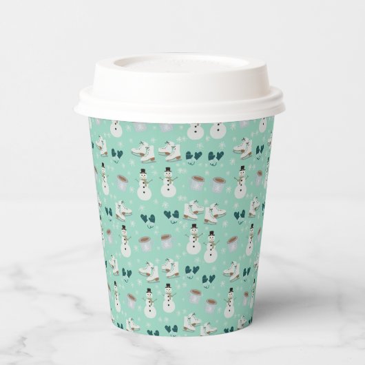 Winter Wonderland Papieren Bekers (Links)