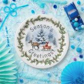 Winter Wonderland Papieren Bordje (Feest)