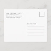 Winter Wonderland Party Holiday Uitnodiging Briefkaart (Achterkant)