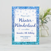 Winter Wonderland Party Invitation Kaart (Staand voorkant)