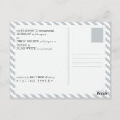 Winter Wonderland paspoort 18e verjaardag Briefkaart (Achterkant)