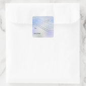 Winter Wonderland Pastel Lint Vierkante Sticker (Tas)