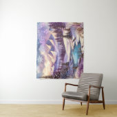 Winter Wonderland Patronen van Natuur Mountain Lak Wandkleed (In situ)