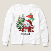 Winter Wonderland - Personalized Long Sleeve Shirt (Voorkant)