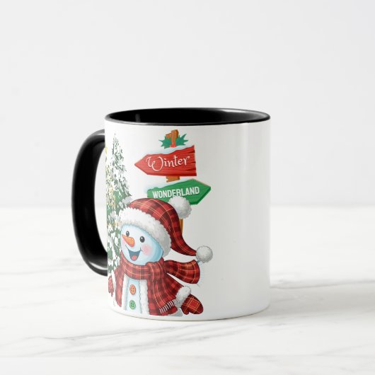 Winter Wonderland - Personalized Mug Mok (Voorkant links)