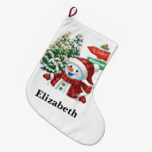 Winter Wonderland - Personalized Stocking Grote Kerstsok (Voorkant (Hangend))
