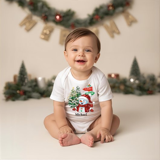 Winter Wonderland - Persoonlijke Baby Body Romper