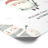 Winter Wonderland Photo Booth Tafelbord Poster (Hoek)