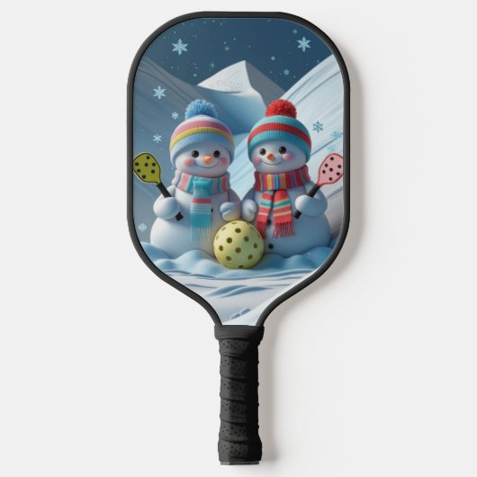 Winter Wonderland Pickleball - Snowy Fun op de Co Pickleball Paddle (Voorkant)