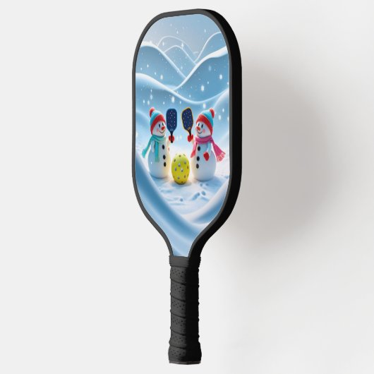 Winter Wonderland Pickleball - Snowy Fun op de Co Pickleball Paddle (Links)
