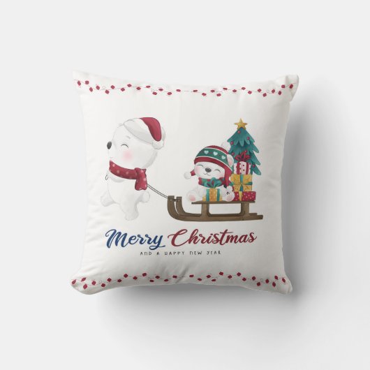 Winter Wonderland Pillow Cover | Holiday Vibes Kussen (Voorkant)