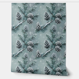 Winter Wonderland Pine Forest Peel and Stick Behang