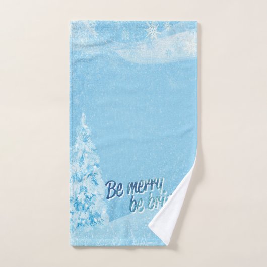 Winter Wonderland, Pine Tree Holiday Bad Handdoek (Handdoek)