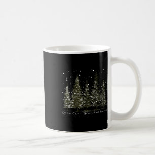 Winter Wonderland Pine Tree Natuur Lover Hiking Ca Koffiemok
