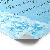Winter Wonderland, Pine Tree Wedding Poster (Hoek)