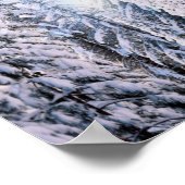 Winter Wonderland Pine Trees in sneeuw Poster (Hoek)