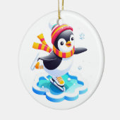Winter Wonderland Pinguïn Keramisch Ornament (Links)
