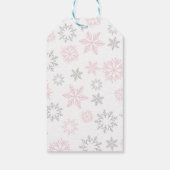 Winter Wonderland Polar Bea meisje gunst bedankt c Cadeaulabel (Achterkant)