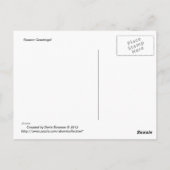 Winter Wonderland Polar Beren Briefkaart (Achterkant)