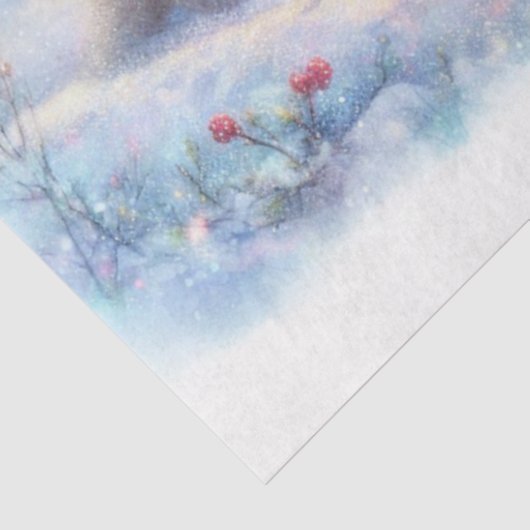 Winter Wonderland Polar Beren & Gift Decoupage Tissuepapier (Detail)