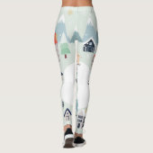 Winter Wonderland: poolkerstmis Beer Leggings (Achterkant)